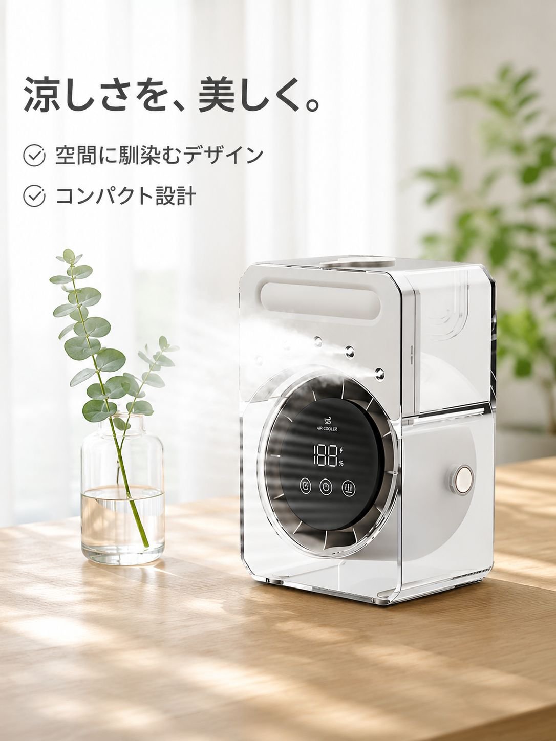 卓上ミスト冷却ファン