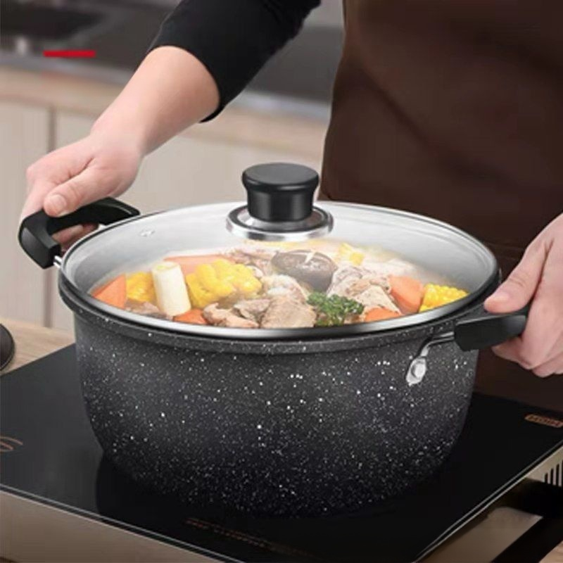 หม้อซุปกันติดขนาดใหญ่สำหรับใช้ในบ้านแบบอเนกประสงค์