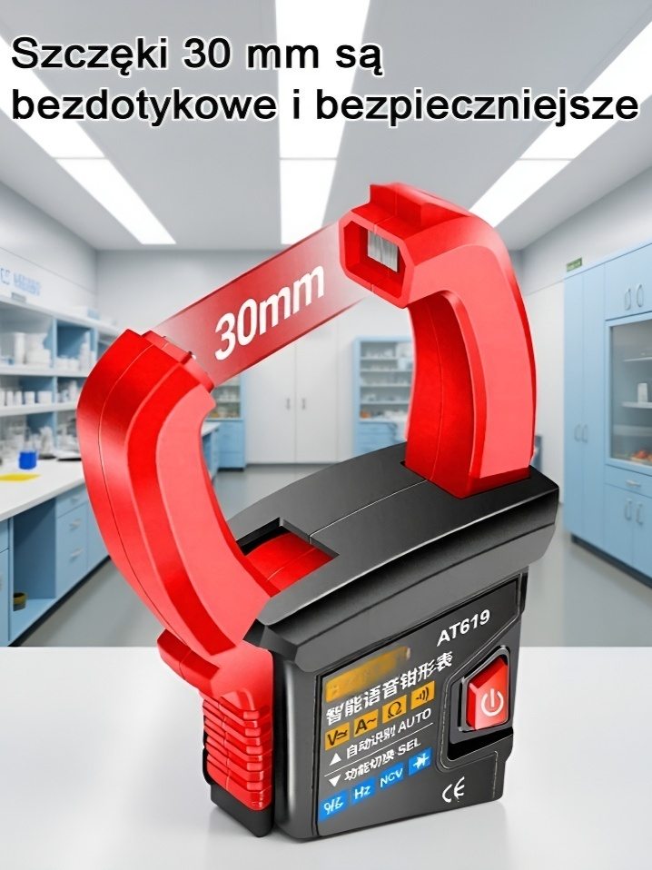 Automatyczny miernik cęgowy do pomiaru napięcia