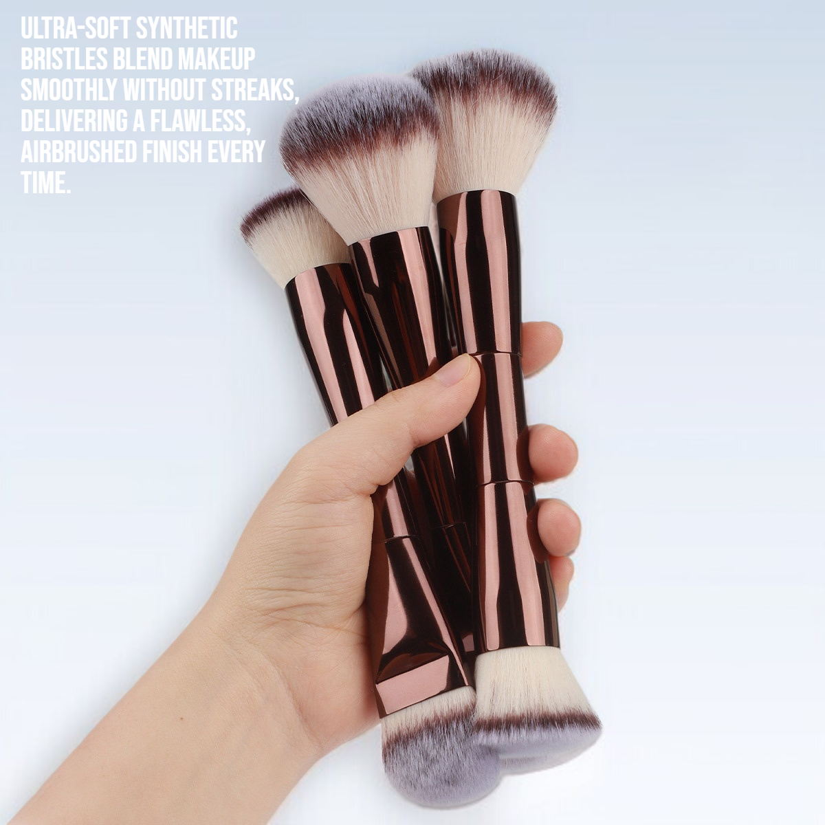 Double head foundation make-up makeup brush