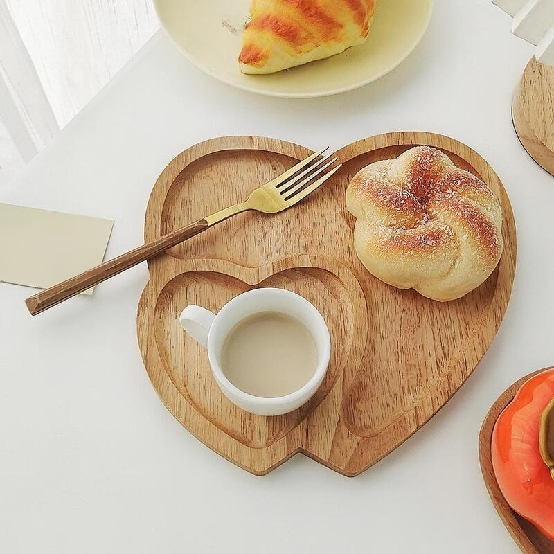 Bandeja de bambú para restaurante, frutero, bandeja de té para uso doméstico
