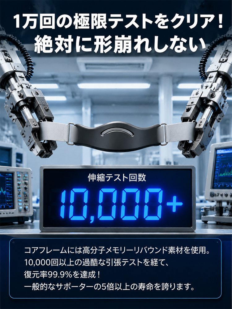 人体工学設計×3D立体サポート膝サポーター