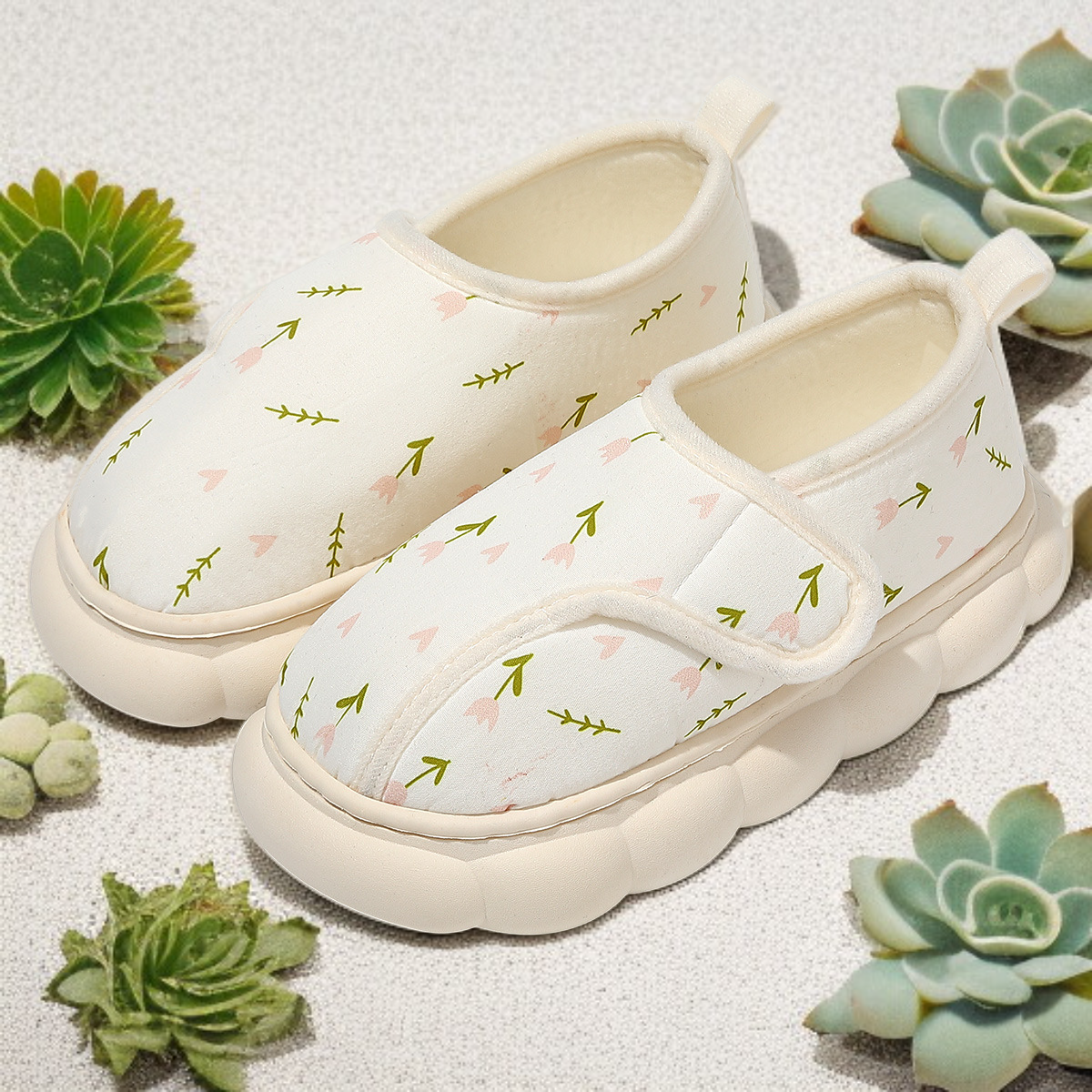 أحذية نسائية للحوامل مصنوعة من القطن الدافئ بنعل ناعم