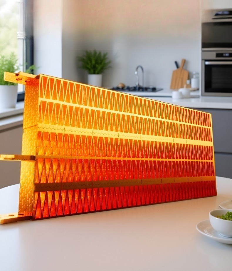 速暖機能をアピールするヒーターの操作パネル