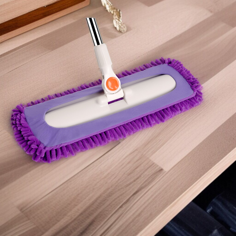 가정용 스테인리스 타일 청소 밀대 셰닐 흡수 수평판 밀대 건습 겸용 바닥 청소 애벌레