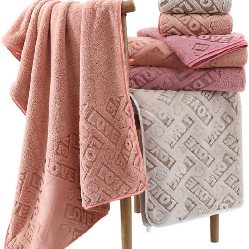 Coral fleece bath towel
