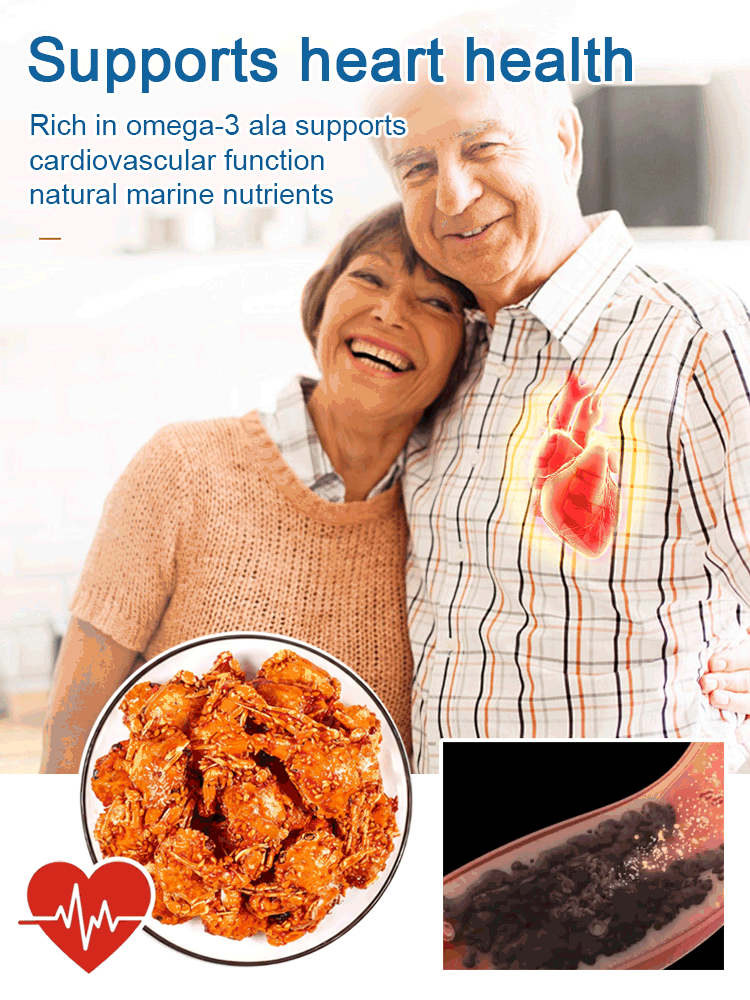 Spicy Sea Crab Snacks - High in Protein, Low in Sodium