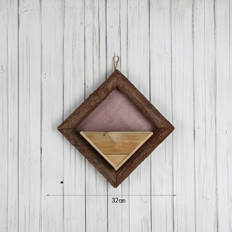 Small Courtyard Decorative Wooden Simulation Green Plant Flower Pot