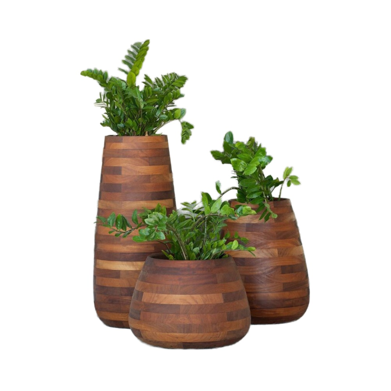 미니멀리즘 대형 원목 화분