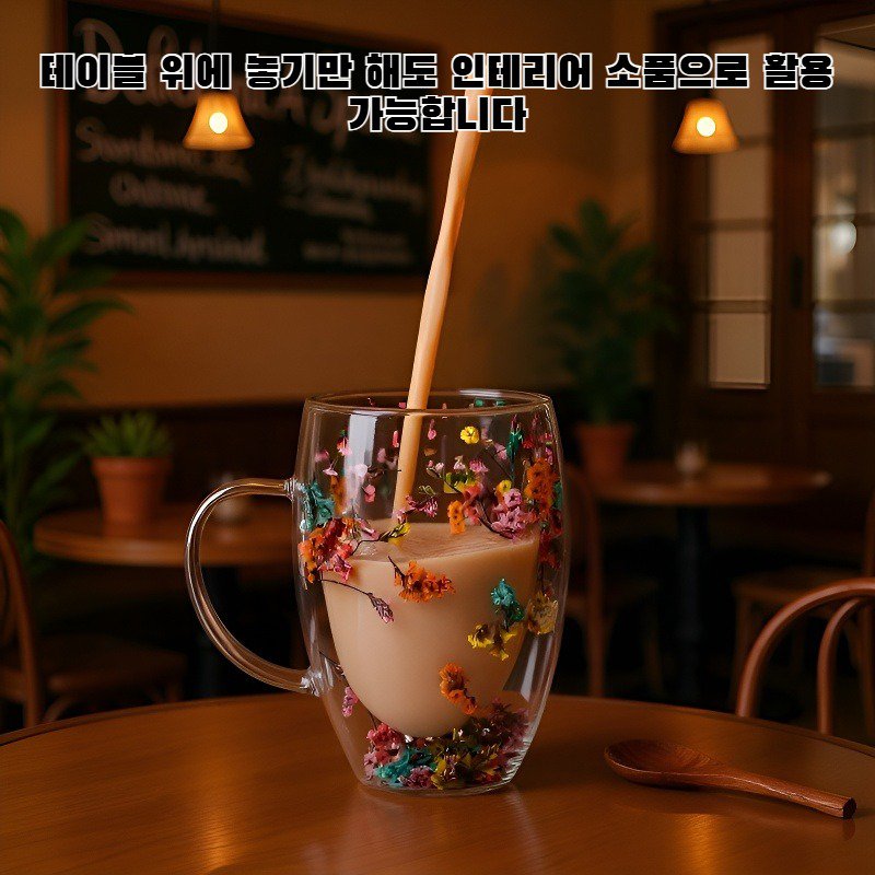 세련된 디자인의 플라워 컵