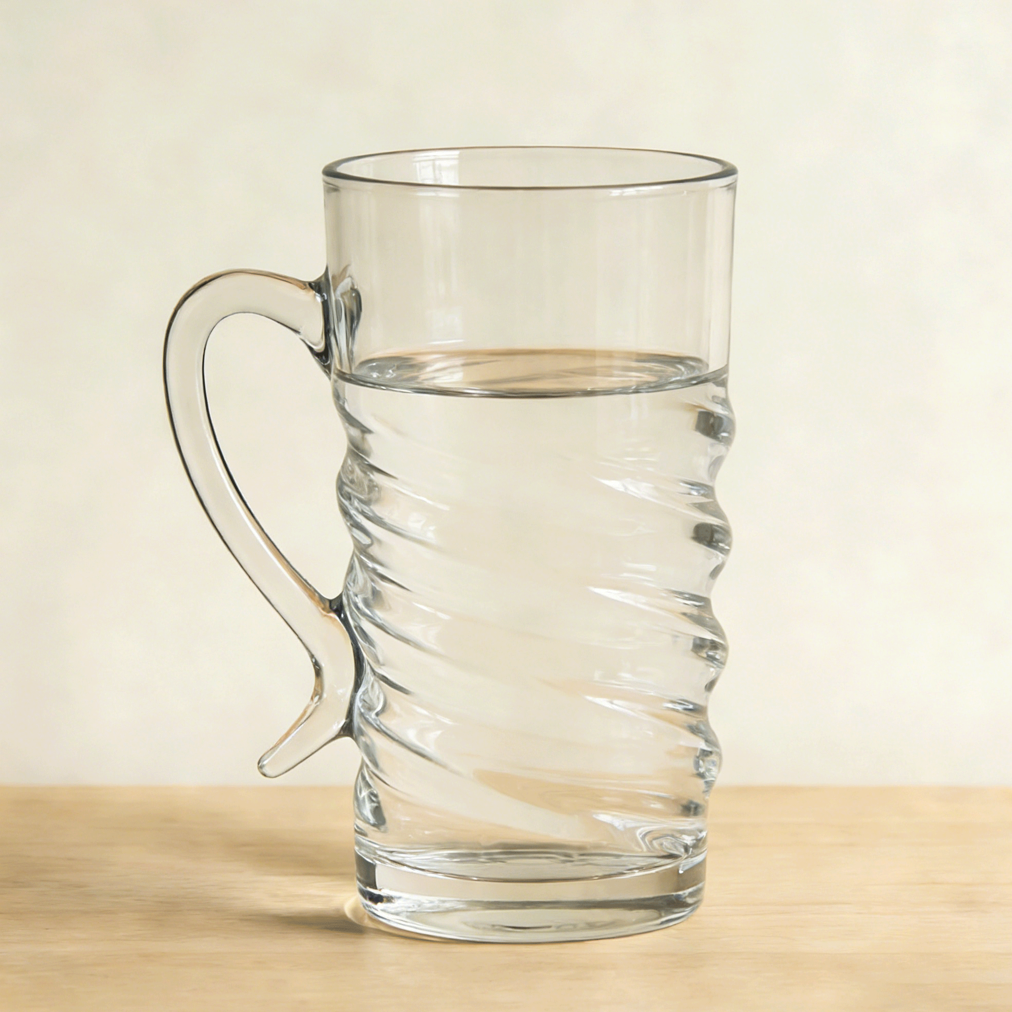  Set de 3 copas de vidrio modernas