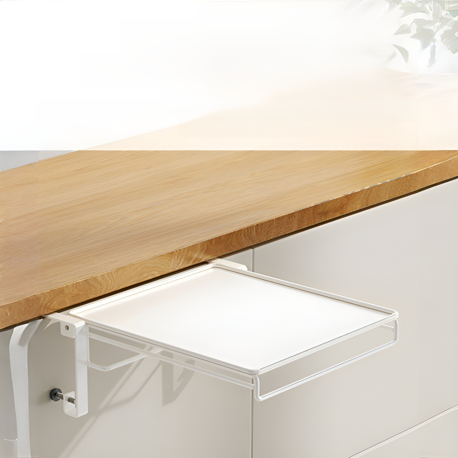 Estante de cocina con tablero plegable