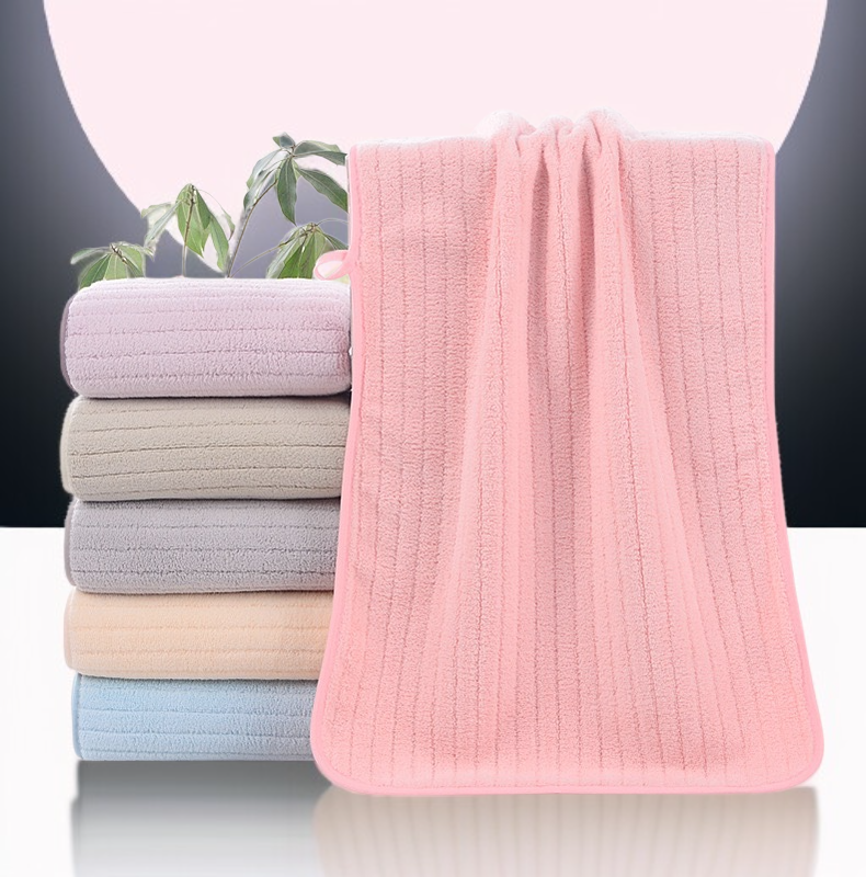 珊瑚絨毛巾居家浴室使用情境