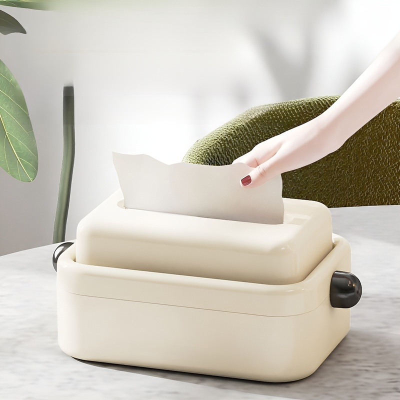 거실 비주얼 리프트 티슈 케이스 수납 케이스 가정용 아트 침실