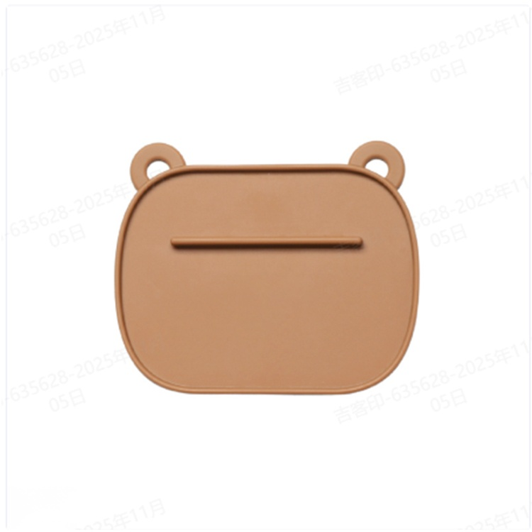 Cute Bear Solid Color Silicone Storage Mats (Pack of 5)