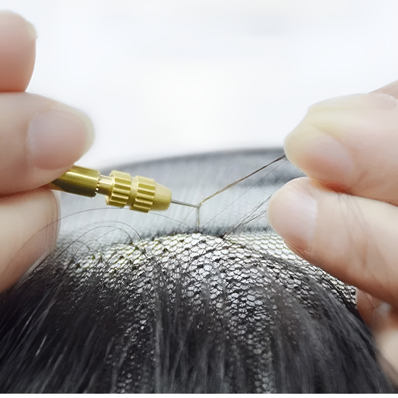 วิกผมหญิงลอนยาว ริบบิ้นผมจริง ที่คาดผม ถักเปีย