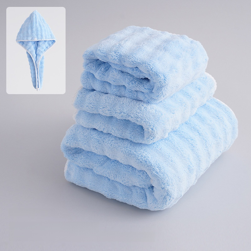 Thickened Bubble Fleece Absorbent Towel