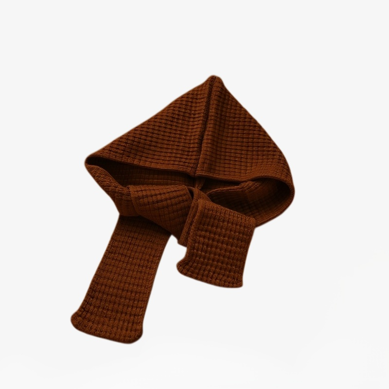 Bufanda con capucha y gorro integrado para mujer, diseño sencillo, moda y protección contra el frío