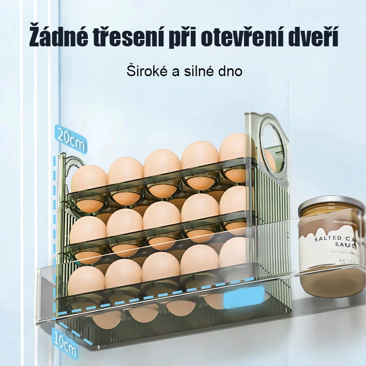 Vaječný úložný box třívrstvý s automatickým návratem