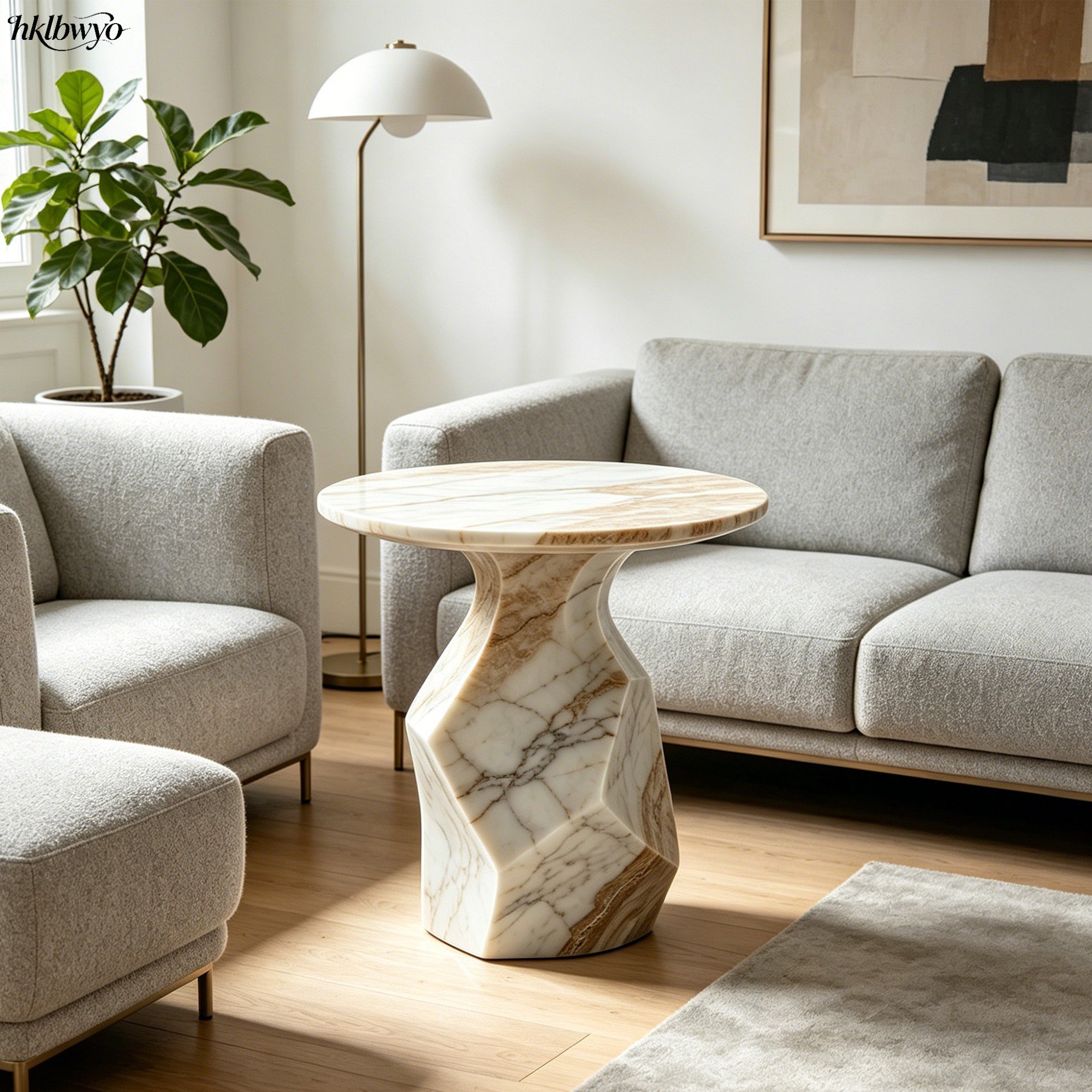 Marble side table