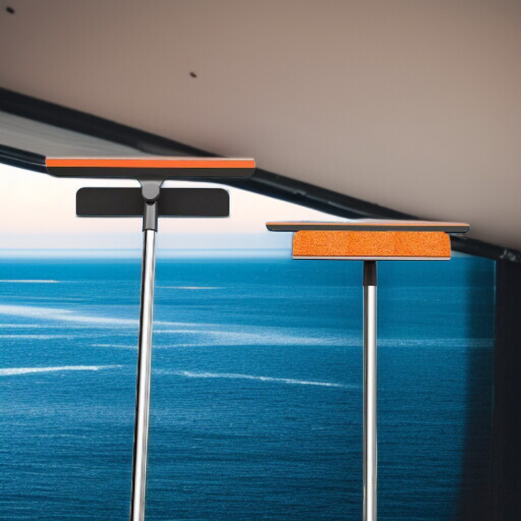 가정용 유리 양면 닦기 다용도 청소 브러시 청소 전용 트리플 기능 공구 와이퍼 방충망 청소 브러시