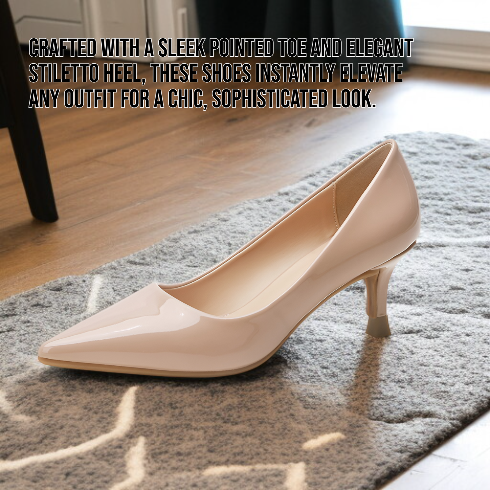 Women's stiletto heels with pointed toes