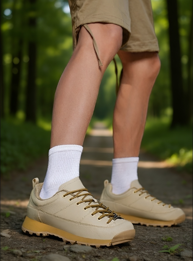 通気性抜群のハイキングシューズアッパー部分