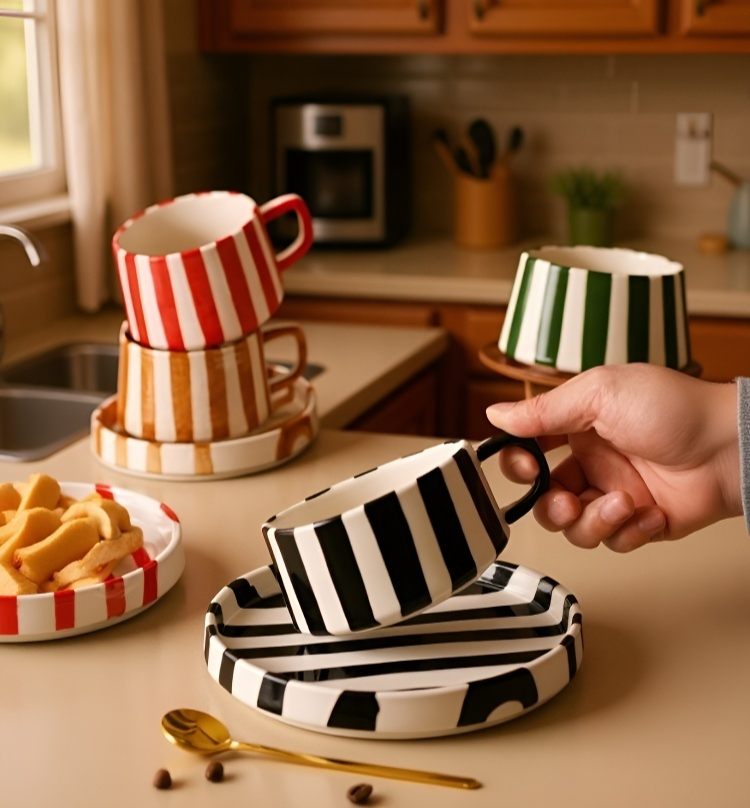 كوب سيراميك مع قاعدة متينة