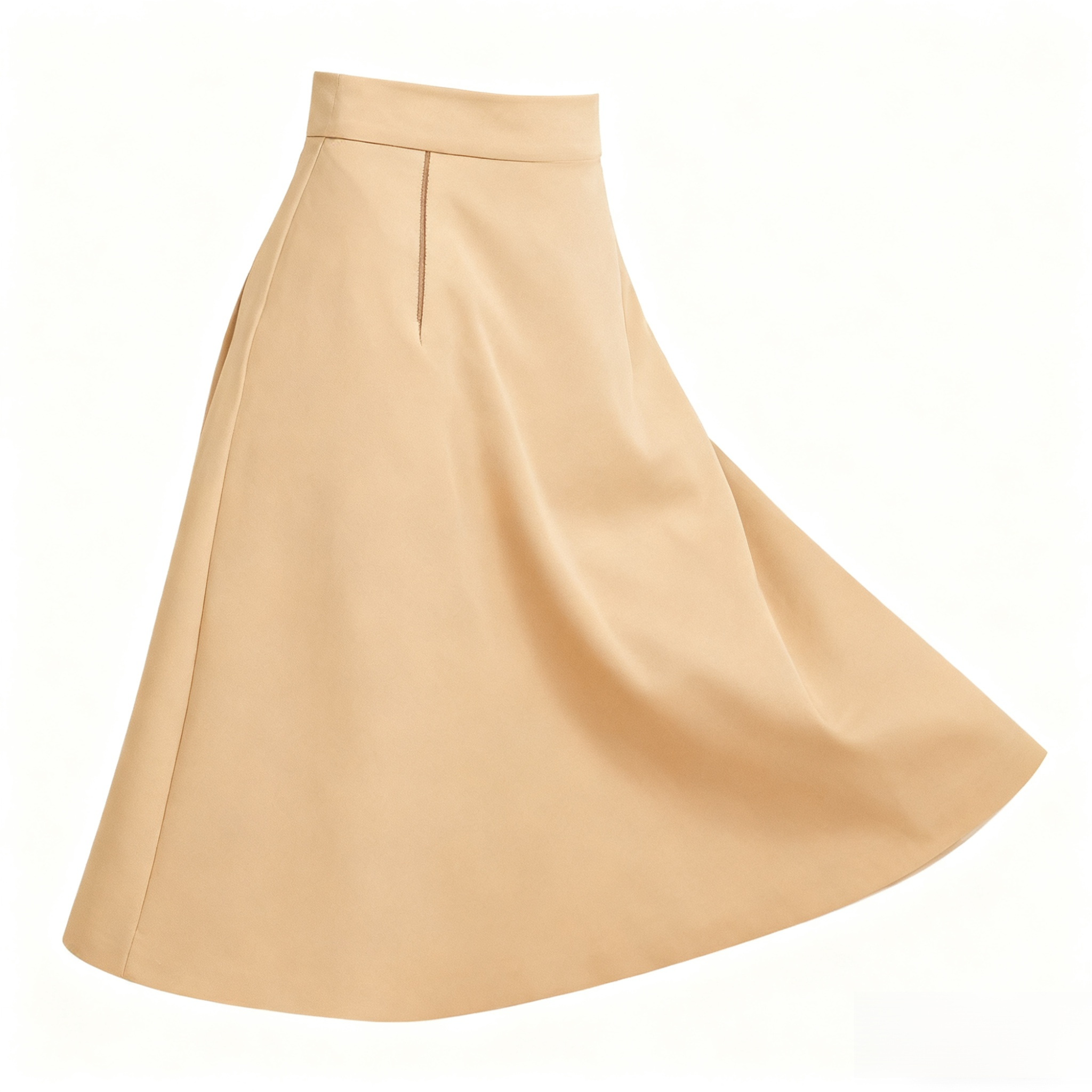  Eleganter beiger Midirock 