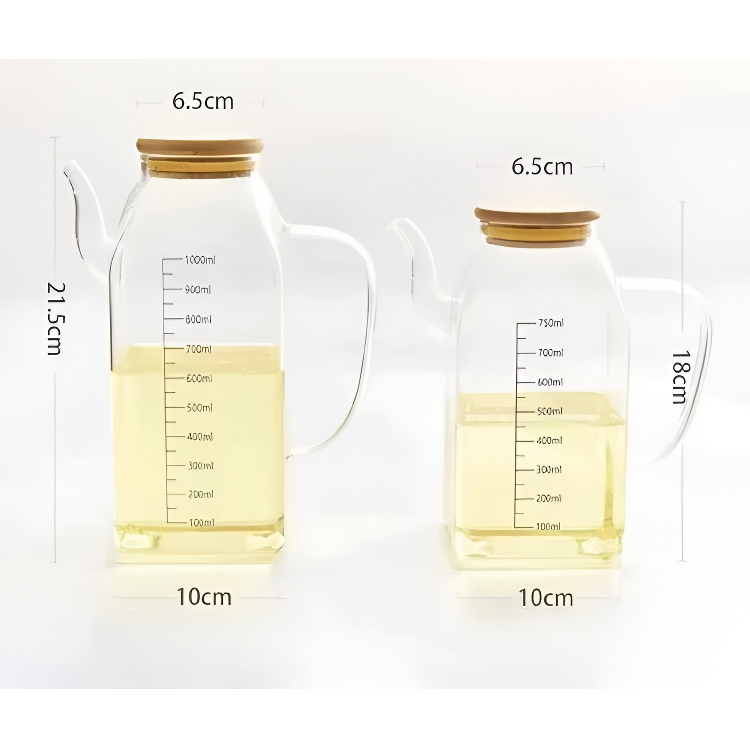 漏れ防止ガラスオイル缶