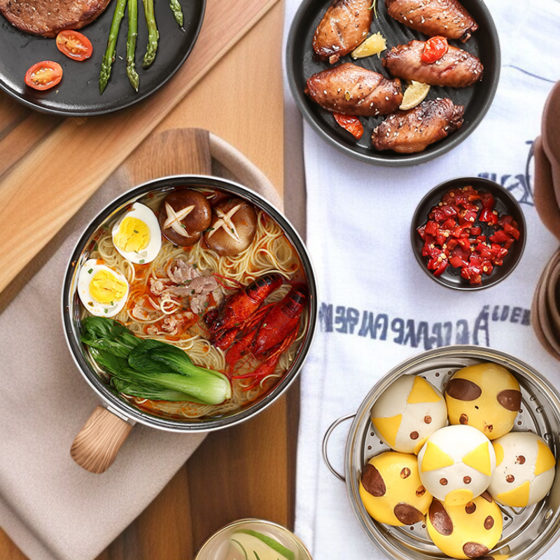 가정용 다용도 전기냄비 분리형 전기냄비 소형냄비 가정용 1인용 전기핫샤브