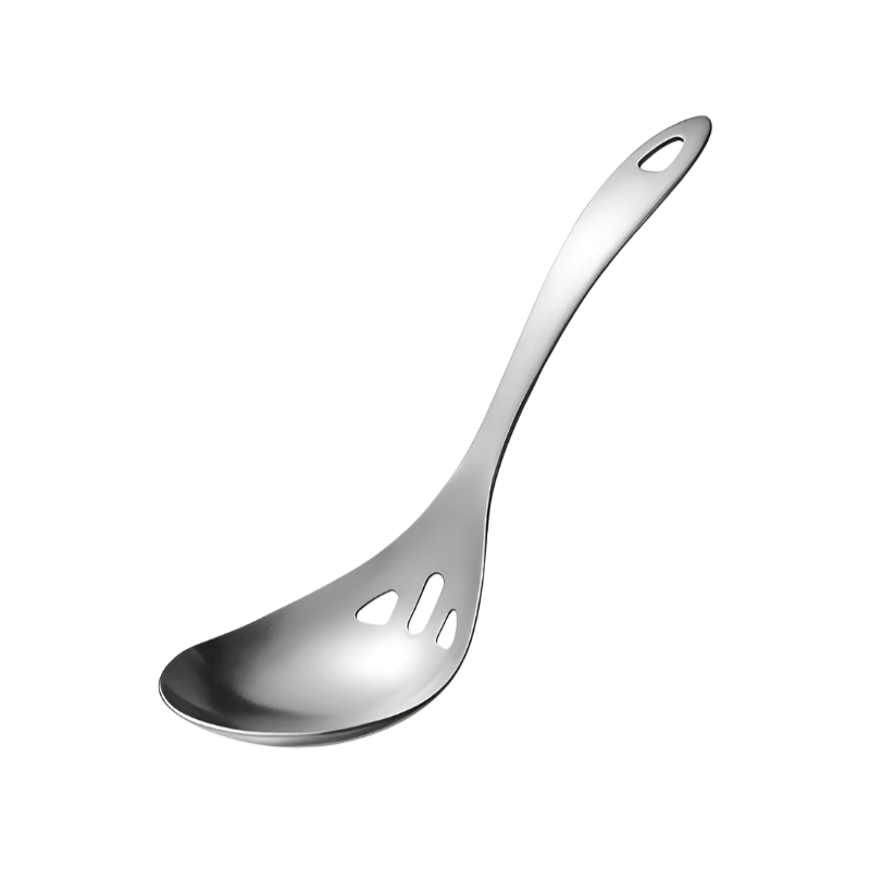 ช้อนซุปและตะแกรงกรองทำจากสแตนเลส