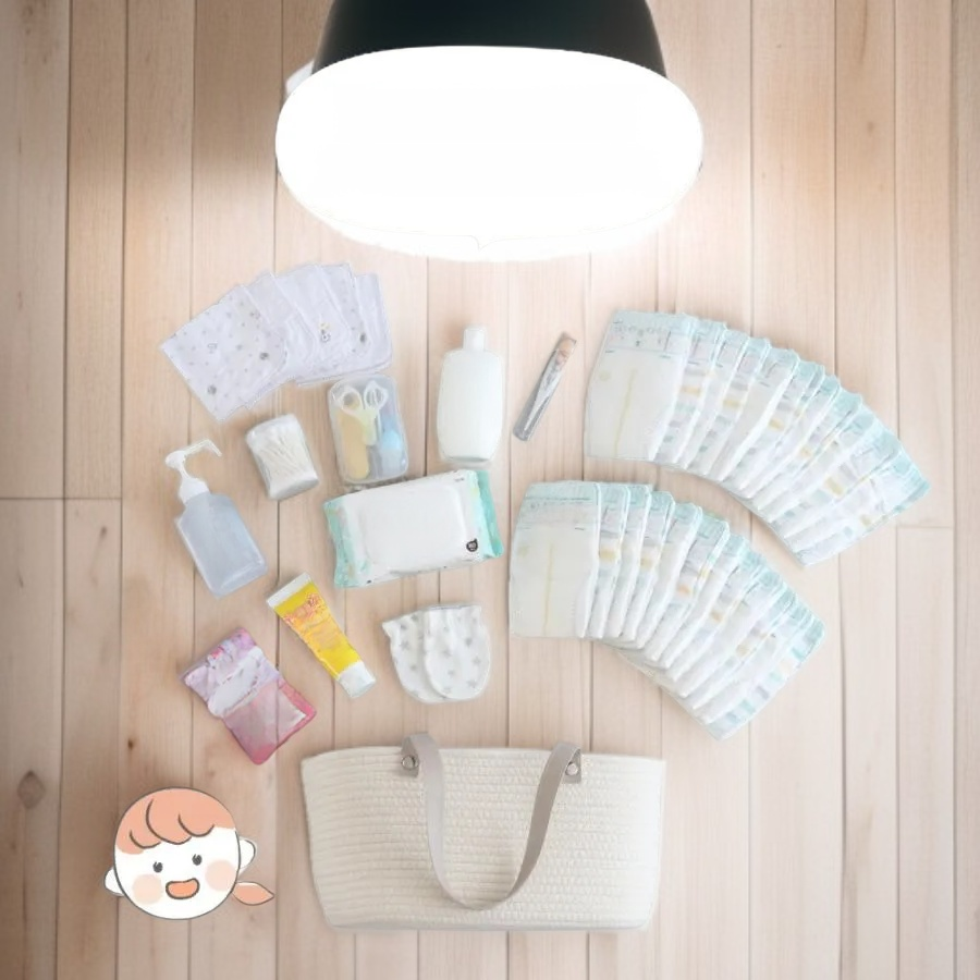 洗面所用手編み収納バスケット