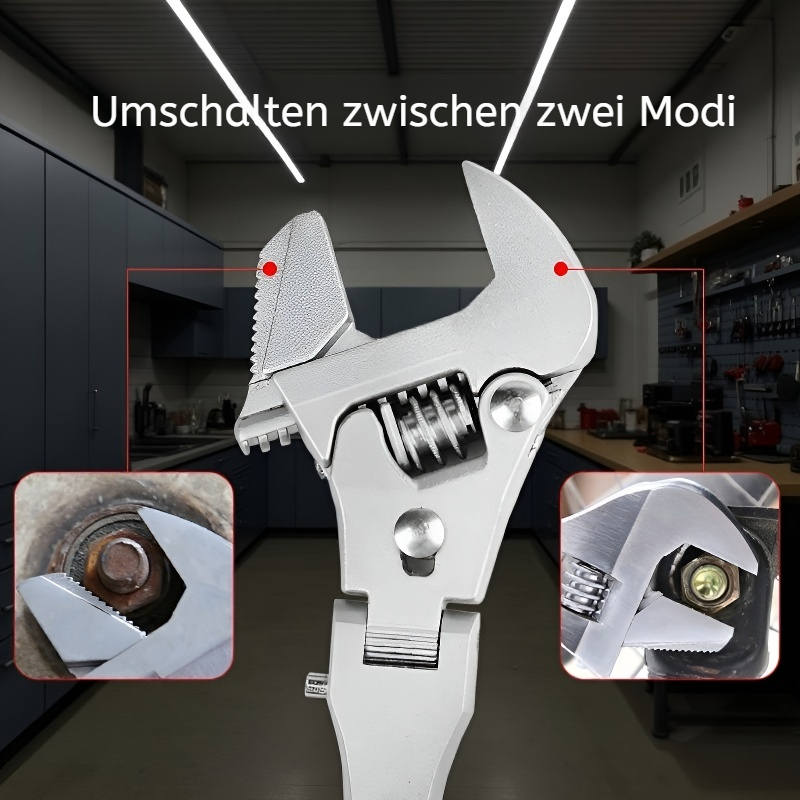 10-Zoll verstellbarer Ratschen-Handgriff Multifunktions-Handwerkzeug