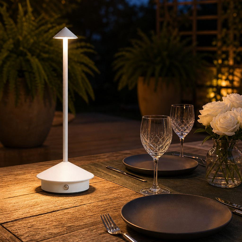 Lámpara LED moderna para decoración del hogar, luz nocturna de seta creativa de aluminio simple, lám