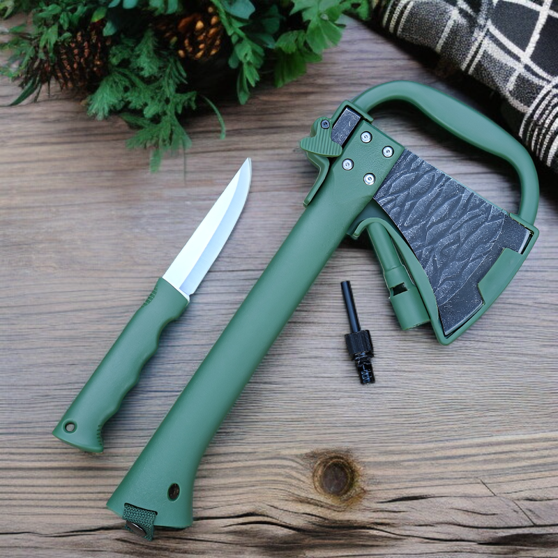 アウトドアマウンテンアックス、滑り止め、耐摩耗性、多機能キャンプハンドアックス、統合エンジニアアックス、アウトドア薪割りサバイバルアックス