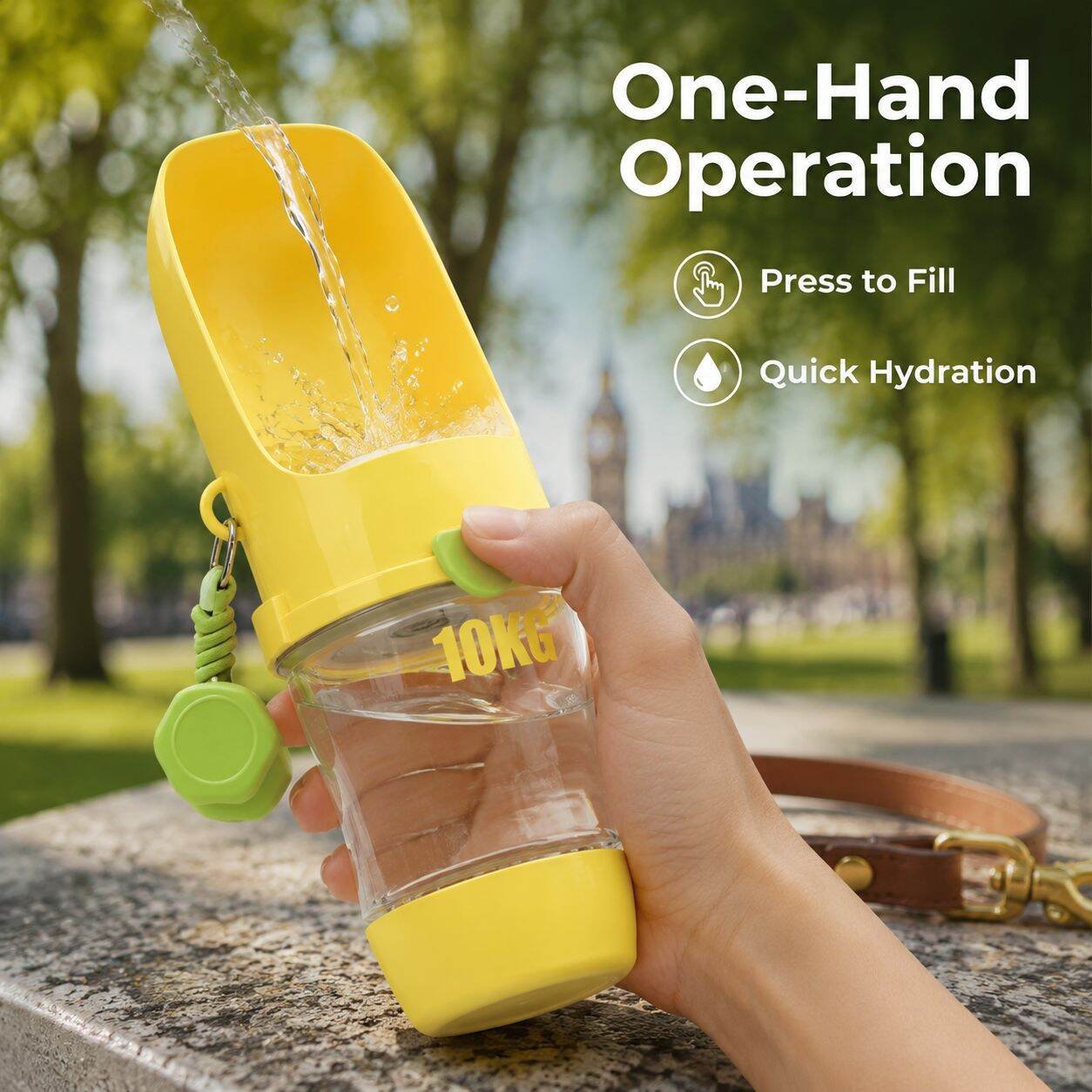 Portable Outdoor Dog Water Bottle and Feeder