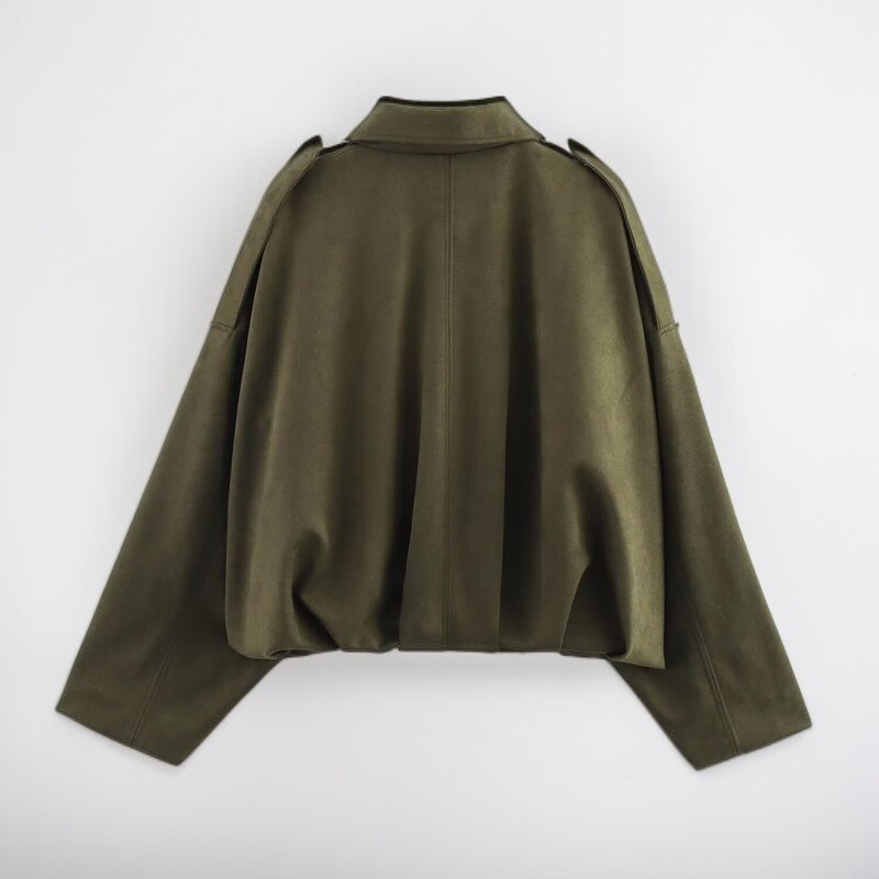 جاكيت نسائي مع أزرار أمامية