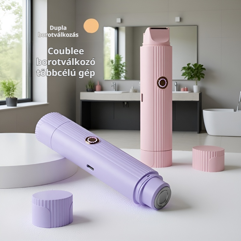 Multifunkciós kétfejes elektromos szőrtelenítő borotva