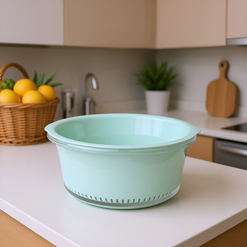 Transparent round drain basket