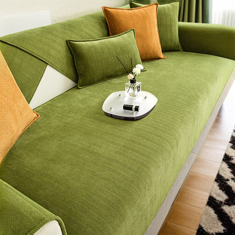 シュニール織ソファカバー ソファカバー ピュアカラー 滑り止め ホームユース ナチュラルコンフォート