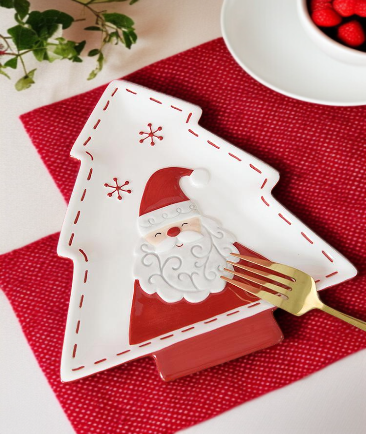 크리스마스 트리 모양 식판 전체 이미지