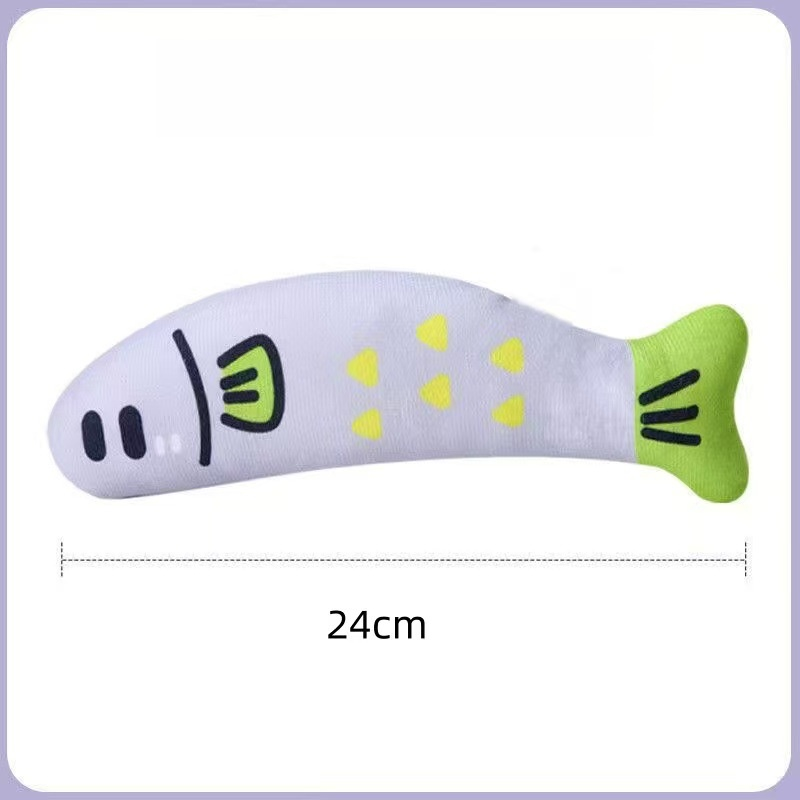 Sisal material cat mint fish toy
