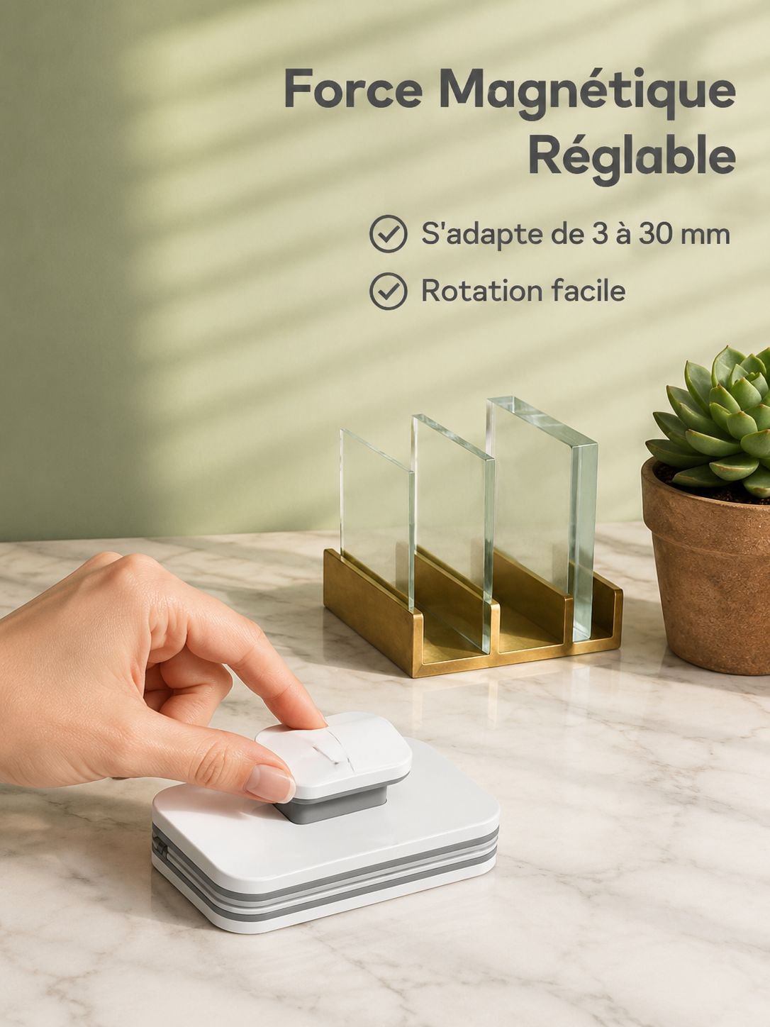 Essuie-glace magnétique réglable
