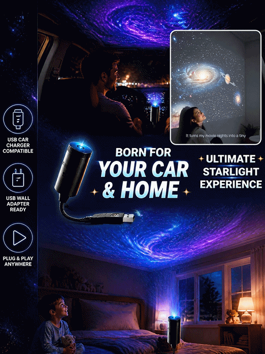 [Switch to a Starry Sky with a Single Click] Portable Starry Sky Projector