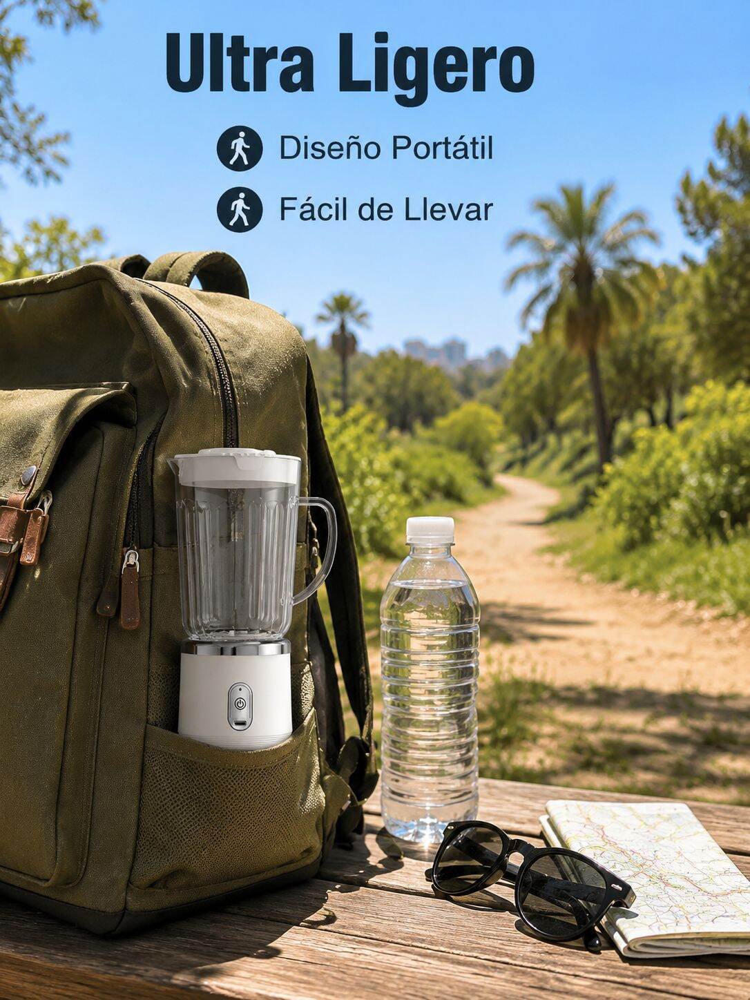 Licuadora portátil multifuncional de uso doméstico para jugos y batidos