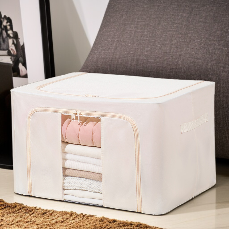 철골 대용량 두꺼운 수납함 가시 의류 수납함 단일창 수납함 투명 수납함