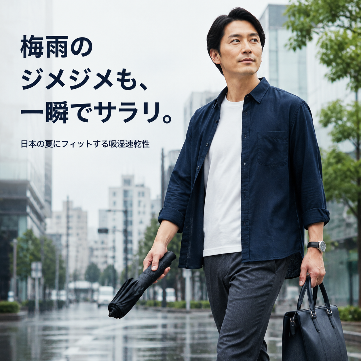春夏新作ラグジュアリーメンズ テンセルリネン 長袖カジュアルシャツ
