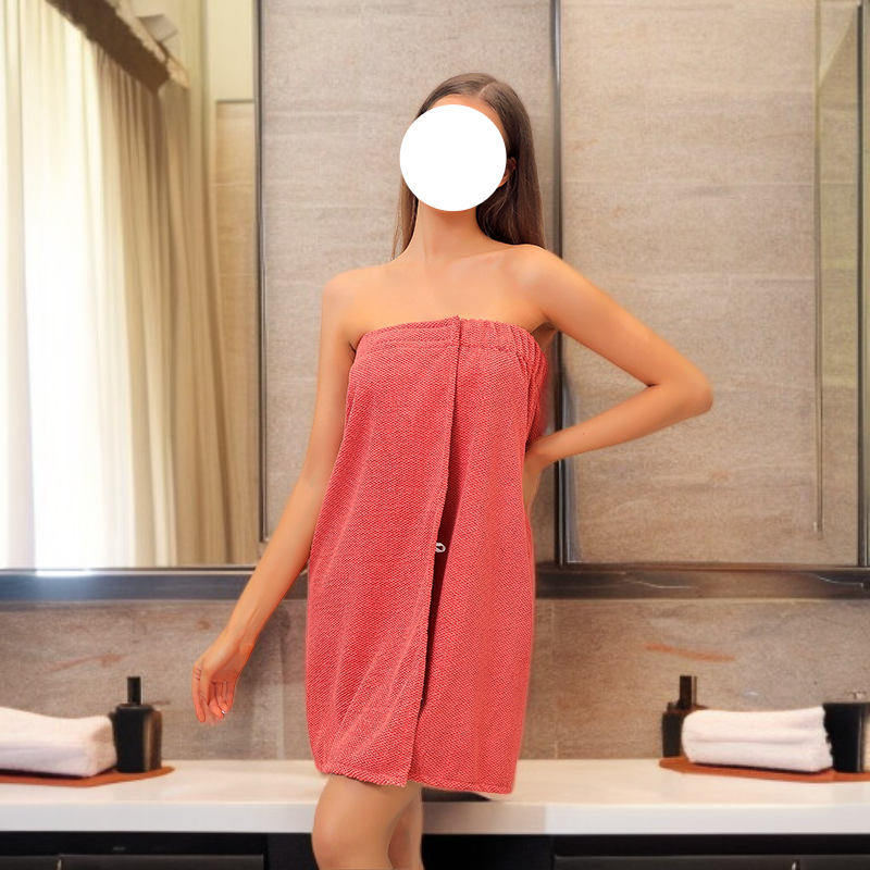 여성 마이크로화이버 튜브탑 바스 스커트 흡수 속건 바스로브 비치 바스 타월