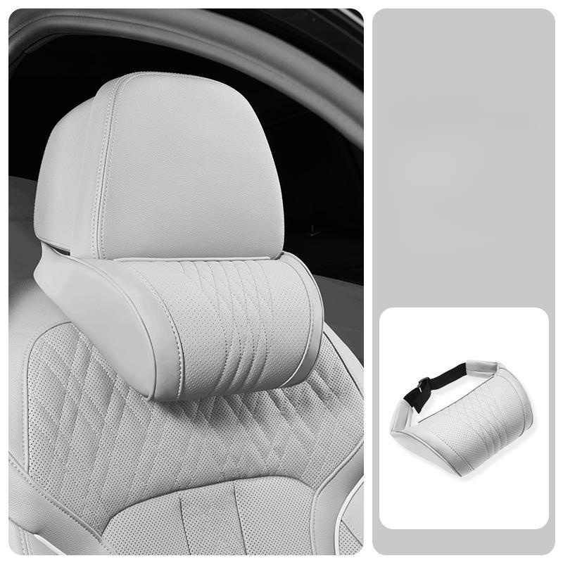 Car headrest and lumbar support set